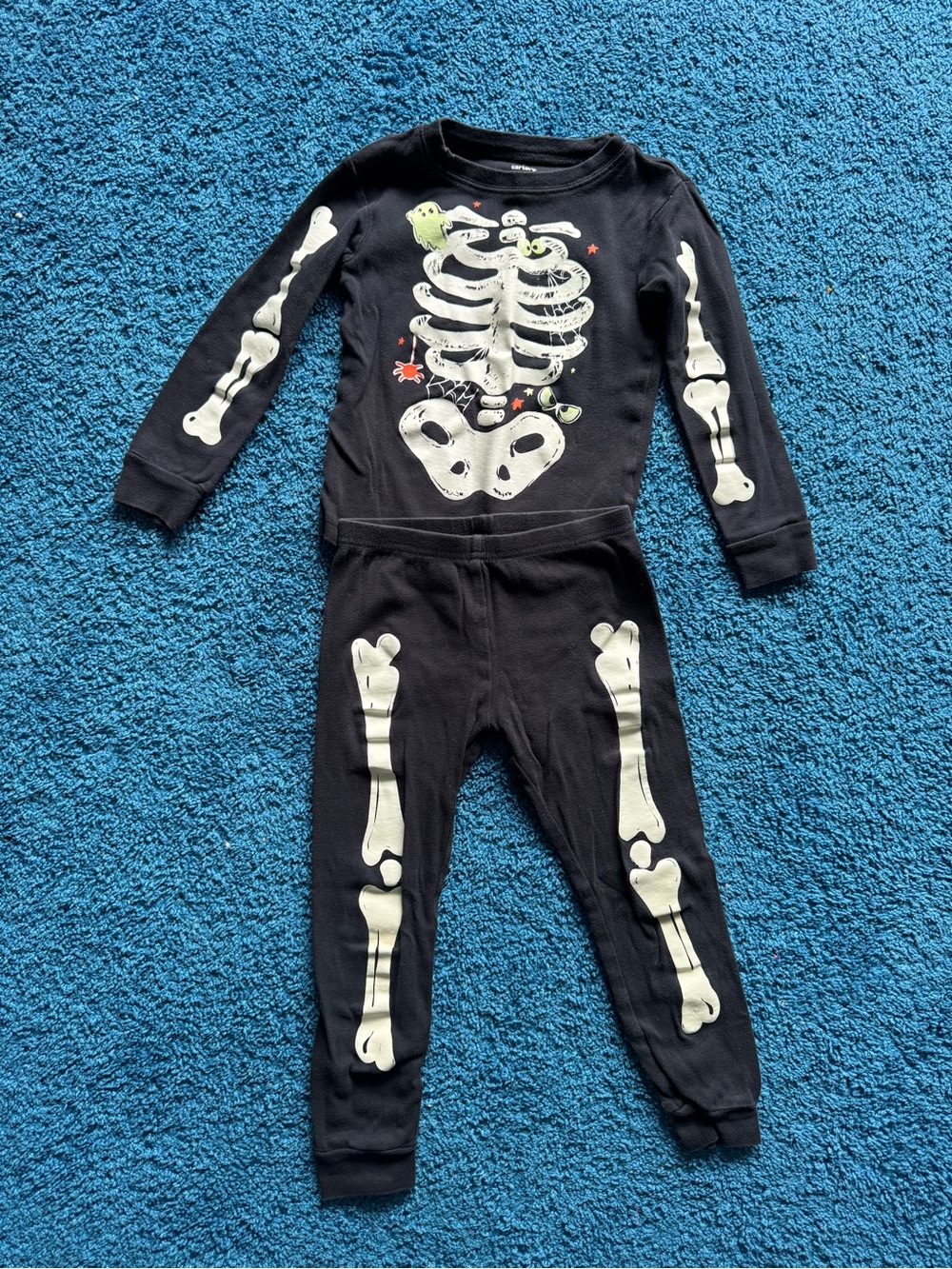 Carters Toddler Glow- in- the- Dark Skeleton Pajama Set
